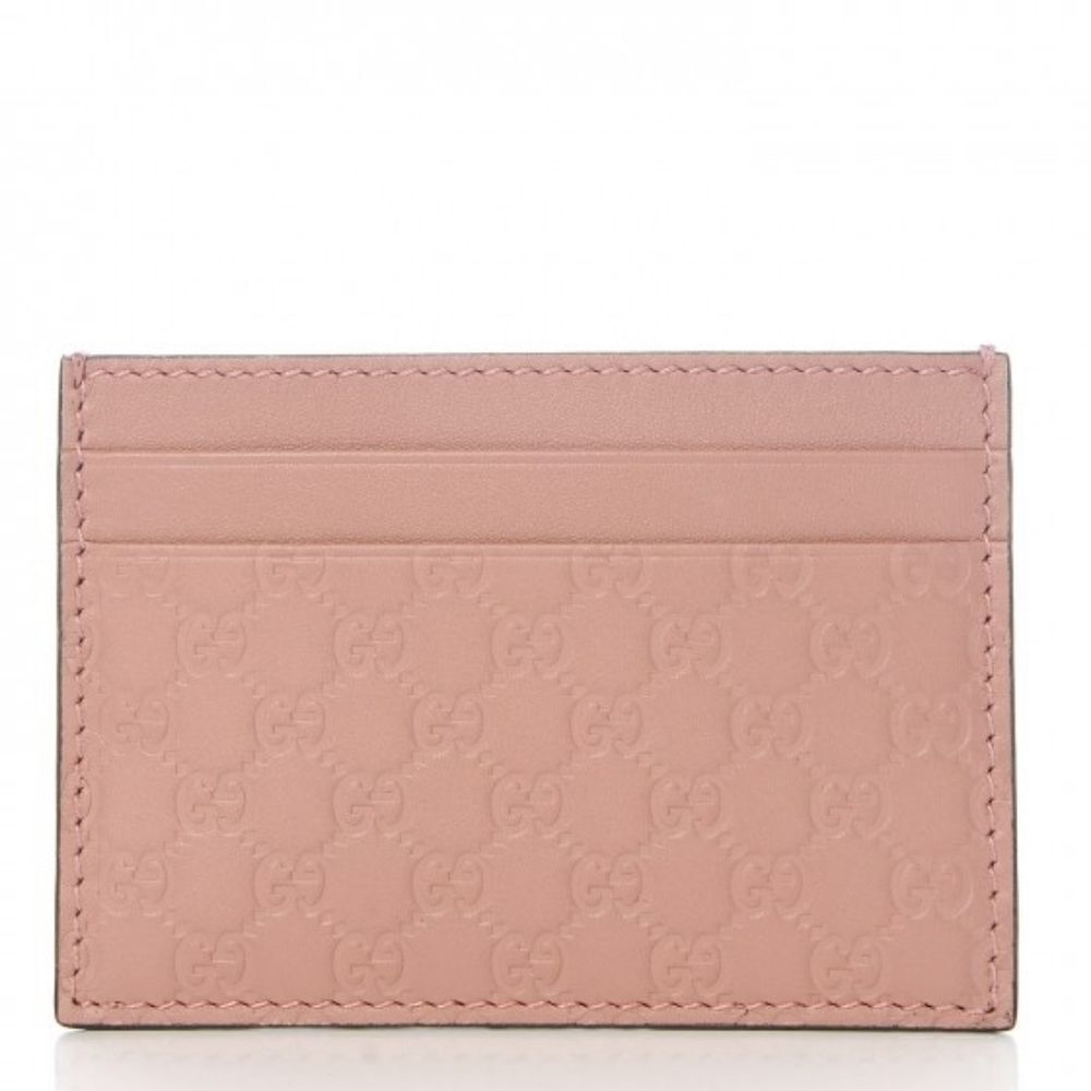 GUCCI Microguccissima Card Holder Soft Pink IN NEW CONDITION - Picture 5 of 13